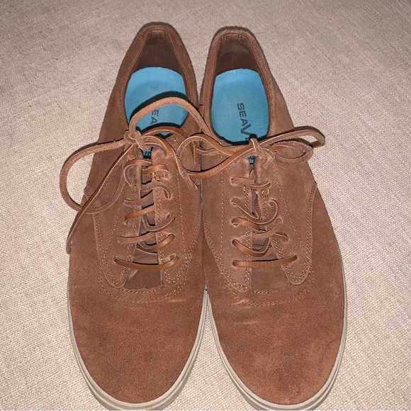 SEAVEES SF Hermosa Suede Sneakers Men’s Brown Size 10.5 - Picture 1 of 8